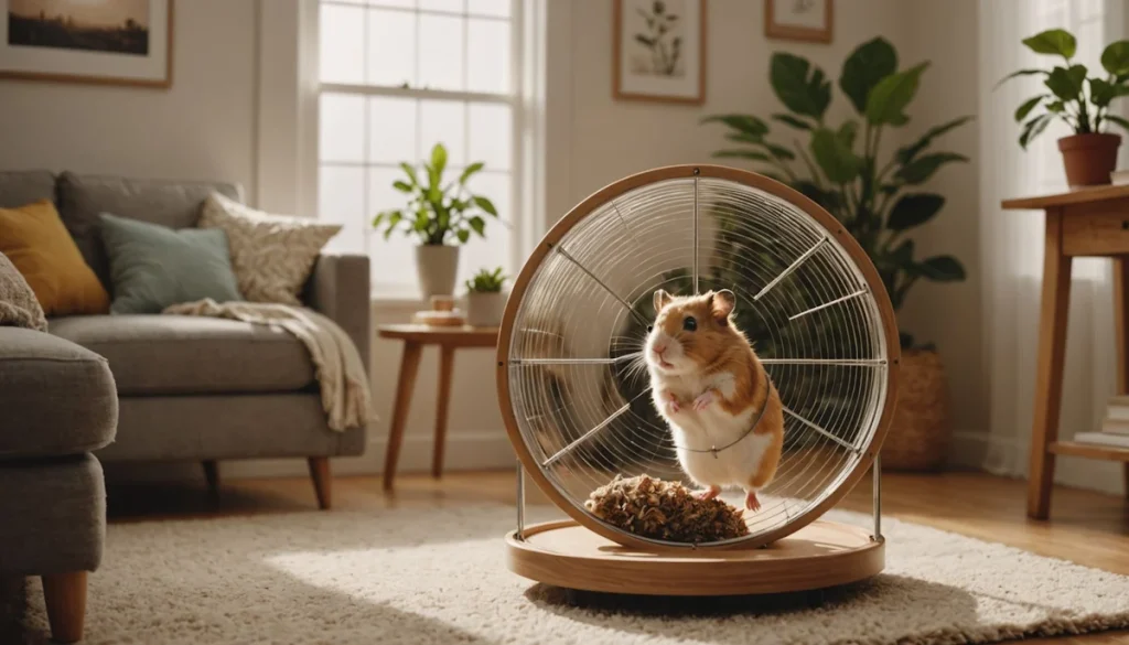 Un rongeur dans une roue